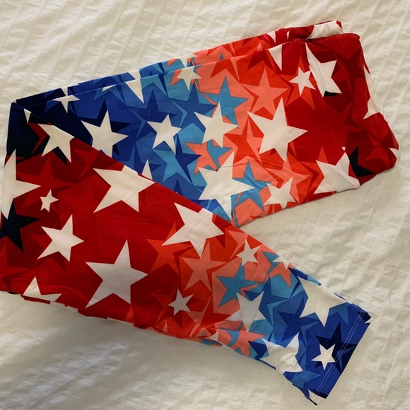 Lularoe TC Leggings Americana - Picture 1 of 2